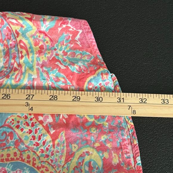 Ralph Lauren Small Shirt Dress Paisley Button Up Tunic Cotton Viscose LN31708 - Picture 8 of 11